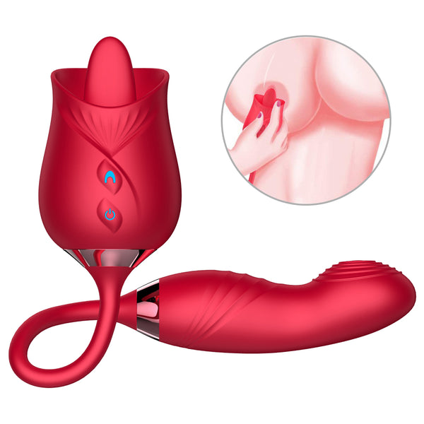 Eve's Fun Vibration Safe Medical Silicon 10 Frequency Vibration Jerk Lick